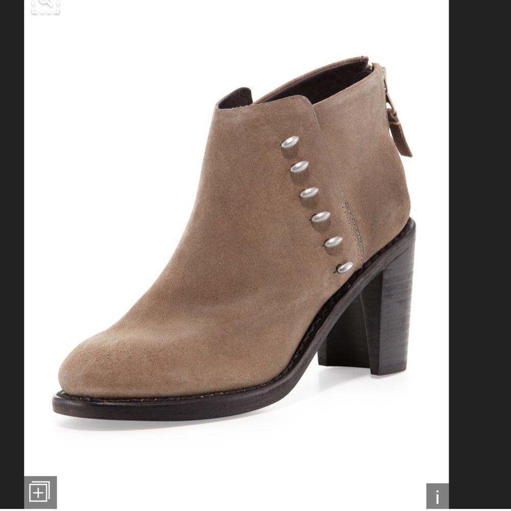 Rag & Bone Ayle Boot in Waxed Suede- NWT- Clay- Size 10 (Fits Size 9)